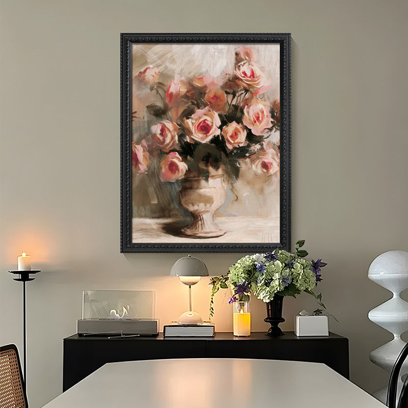 French Vintage Wall Art Print - Classic European Style Decor for Entryway, Hallway & Living Room - Retro Frame Aesthetic Poster