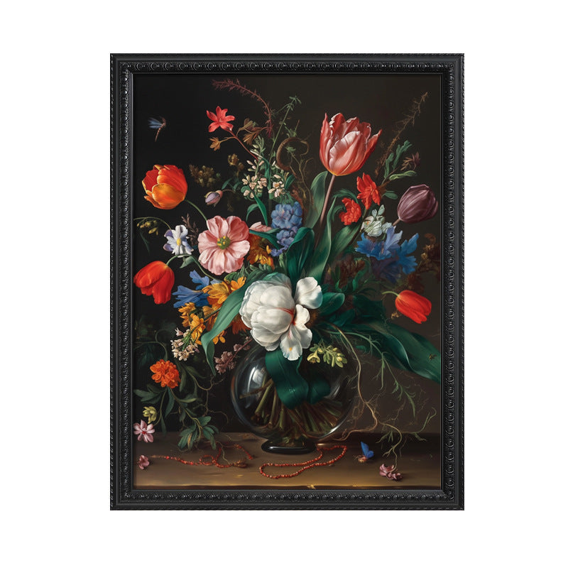 French Vintage Wall Art Print - Classic European Style Decor for Entryway, Hallway & Living Room - Retro Frame Aesthetic Poster