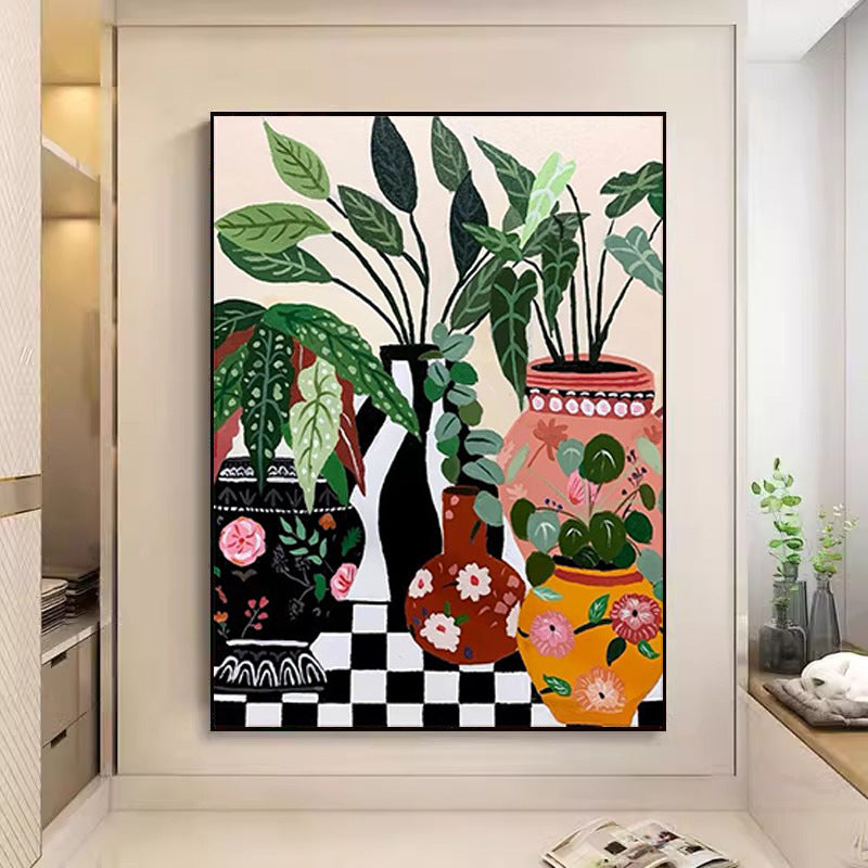 Matisse Abstract Wall Art Print - Vintage Floral Canvas Painting for Living Room, Bedroom & Sofa Background - American Retro Style Poster
