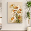 Healing Plant Art Print - Modern Landscape Oil Painting for Living Room, Bedroom & Entryway - Premium Canvas Wall Decor with Aluminum Frame