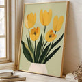 Botanical Landscape Art Print - Canvas Poster for Bedroom, Living Room & Wall Decor - Unframed Plant Painting for Home & Commercial Spaces