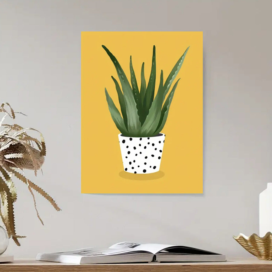 Botanical Landscape Art Print - Canvas Poster for Bedroom, Living Room & Wall Decor - Unframed Plant Painting for Home & Commercial Spaces