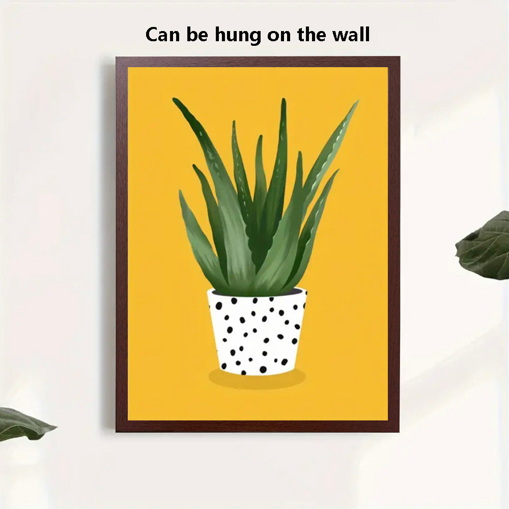 Botanical Landscape Art Print - Canvas Poster for Bedroom, Living Room & Wall Decor - Unframed Plant Painting for Home & Commercial Spaces