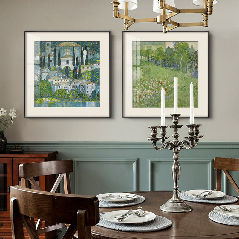 Daubigny's Garden Art Print - American Pastoral Style Wall Decor for Living Room