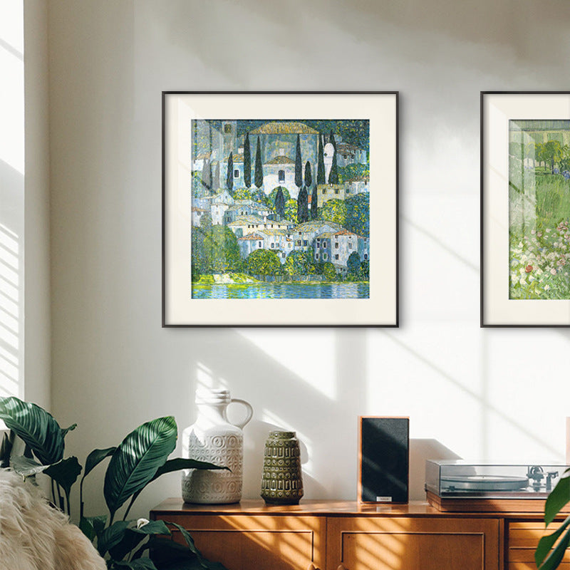 Daubigny's Garden Art Print - American Pastoral Style Wall Decor for Living Room