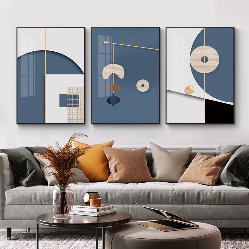 Nordic Crystal Porcelain Art Print - Modern Abstract Wall Decor for Living Room